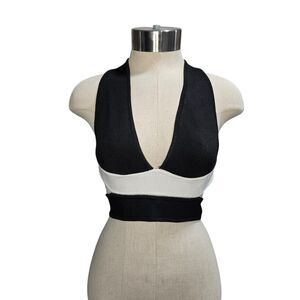 Rehab Black and White Top